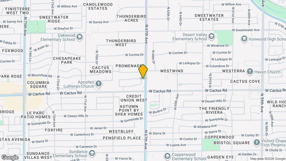 12363 N 67th Dr Map and Location Details