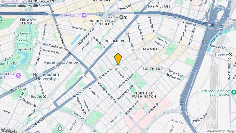 680 Tremont St, Unit 2R Map and Location Details