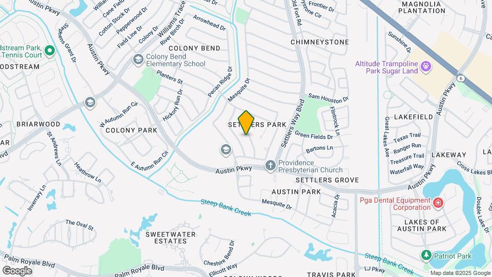 3210 Pebble Lake Dr Map and Location Details
