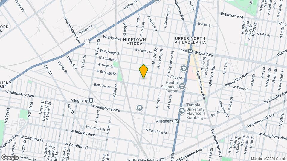 3426 N Bouvier St Map and Location Details