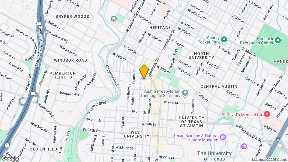 2813 Rio Grande St Map and Location Details