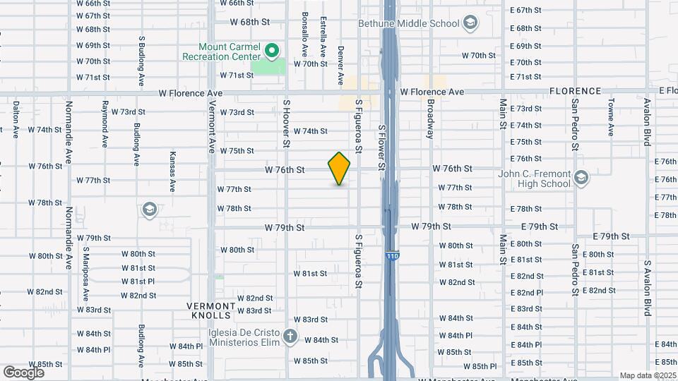 534 W 77th St Map and Location Details