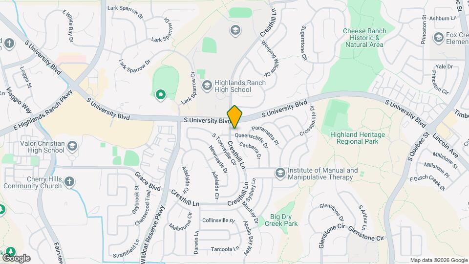 9595 Canberra Dr Map and Location Details