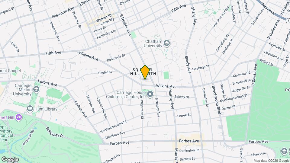 5609 Wilkins Ave Mapa y Detalles de la Ubicación