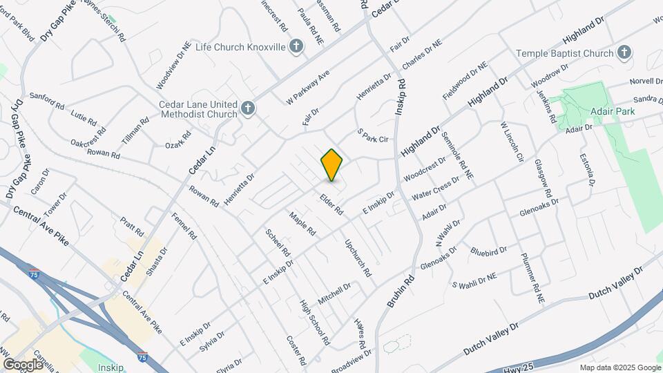 810 Highland Dr Map and Location Details