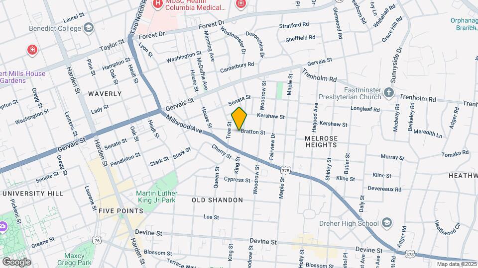 2522 Bratton St Map and Location Details