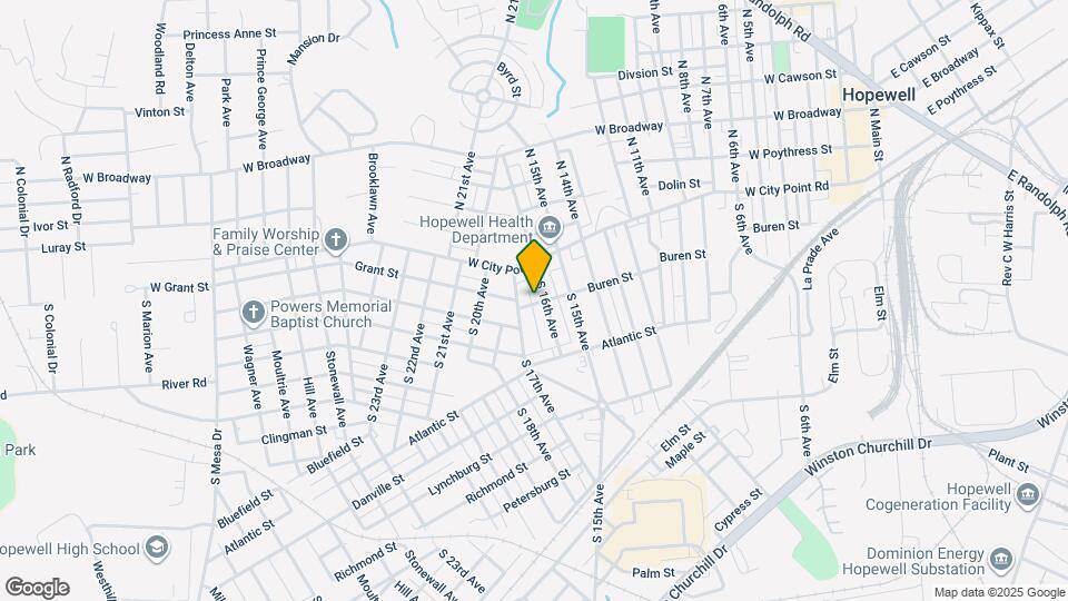 1609 Buren St Map and Location Details