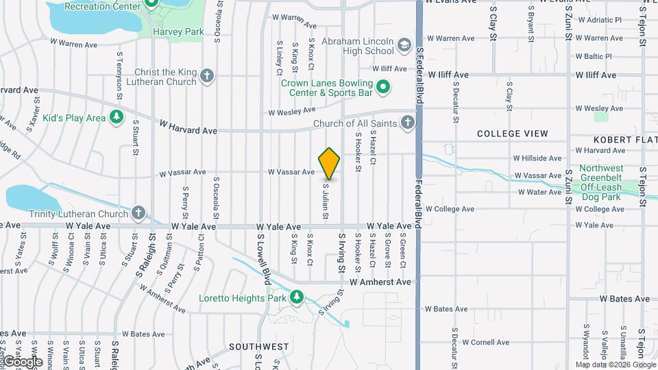 2620 S Julian St Map and Location Details