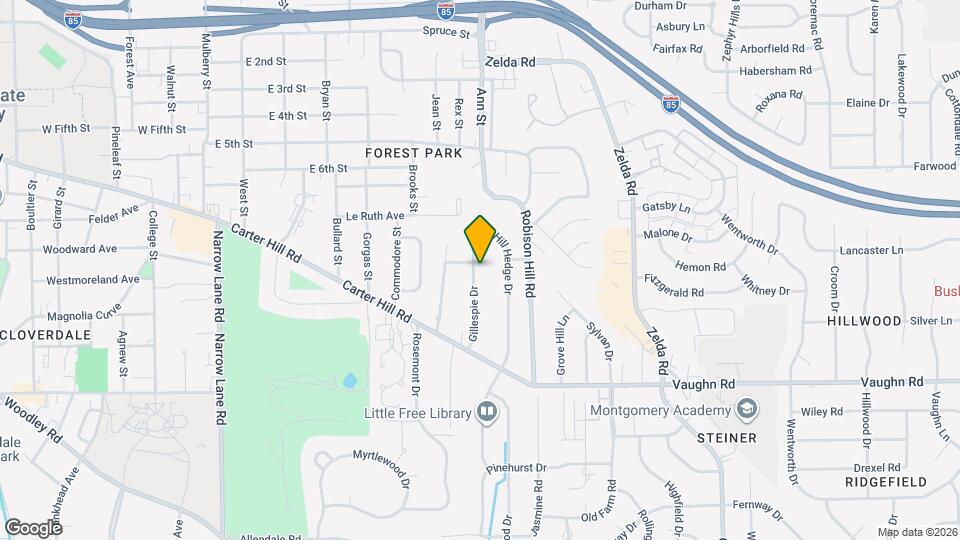 1805 Gillespie Dr Map and Location Details
