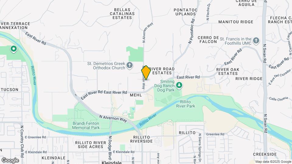 3824 N Alvernon Way Map and Location Details