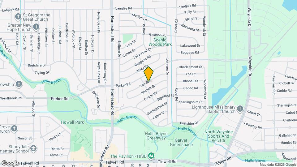 7310 Yoe St Map and Location Details