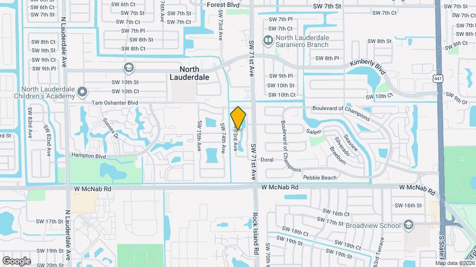1240 SW 73rd Ave Map and Location Details
