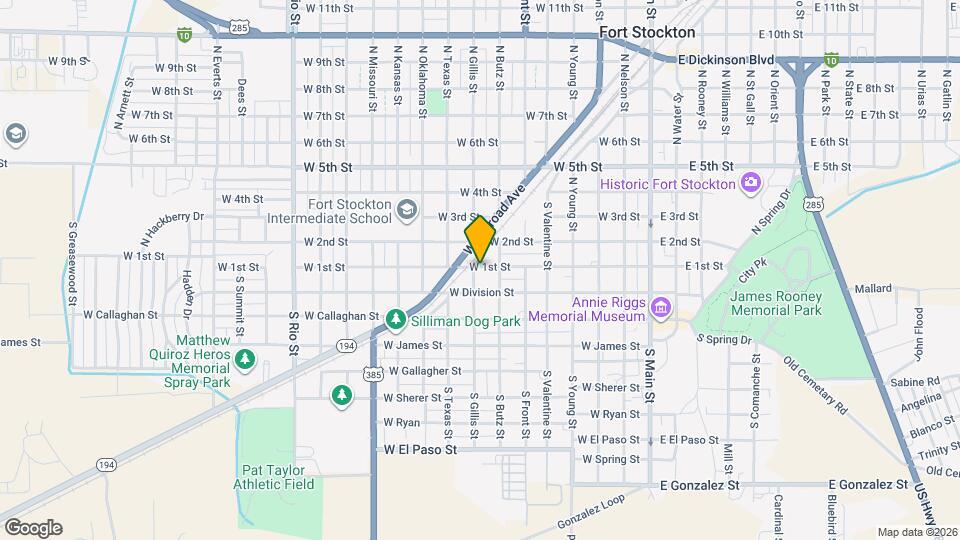 101 S Gillis St Map and Location Details