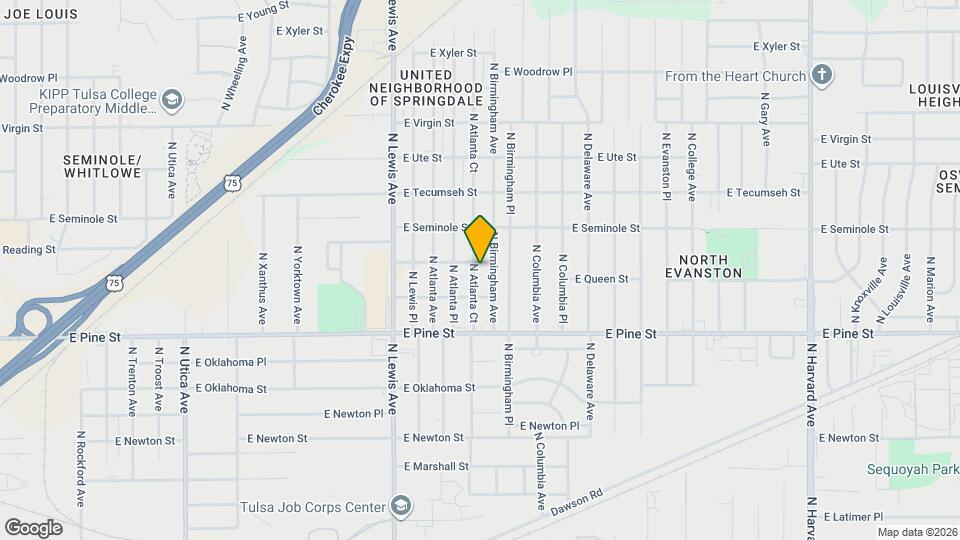 1627 N Atlanta Ct Map and Location Details