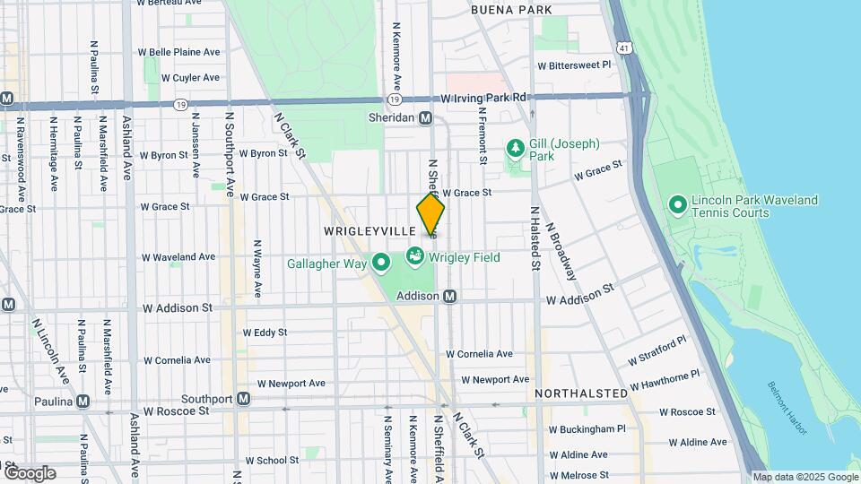 3708-3714 N Sheffield Ave Map and Location Details