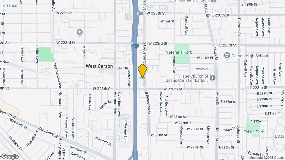 22707 Figueroa St Mapa y Detalles de la Ubicación