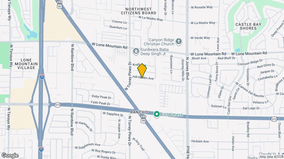 6285 Hill Haven Ave Map and Location Details