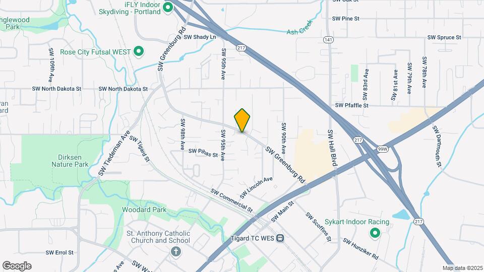 11575 SW Greenburg Rd Map and Location Details
