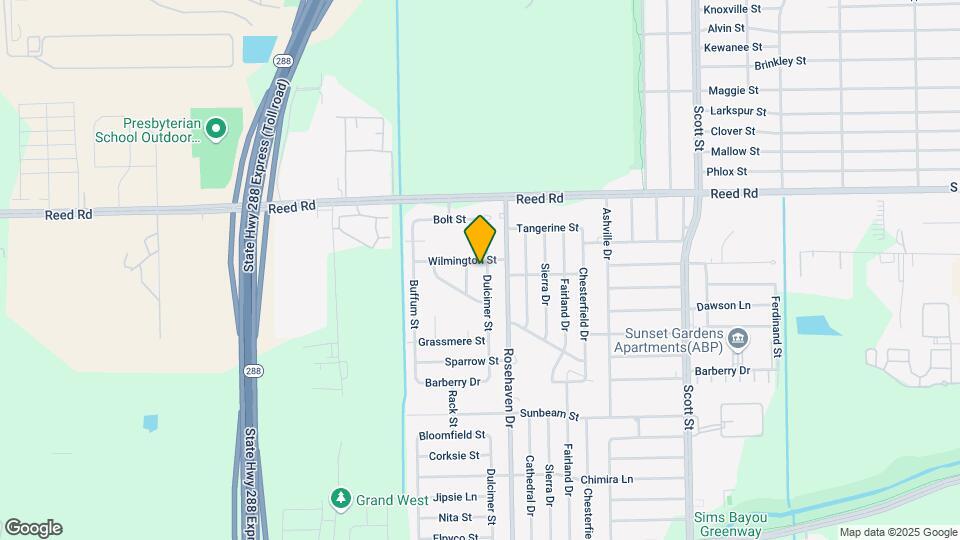 9404 Dulcimer St Map and Location Details