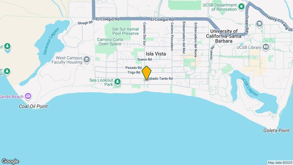 6694 Del Playa Dr Map and Location Details