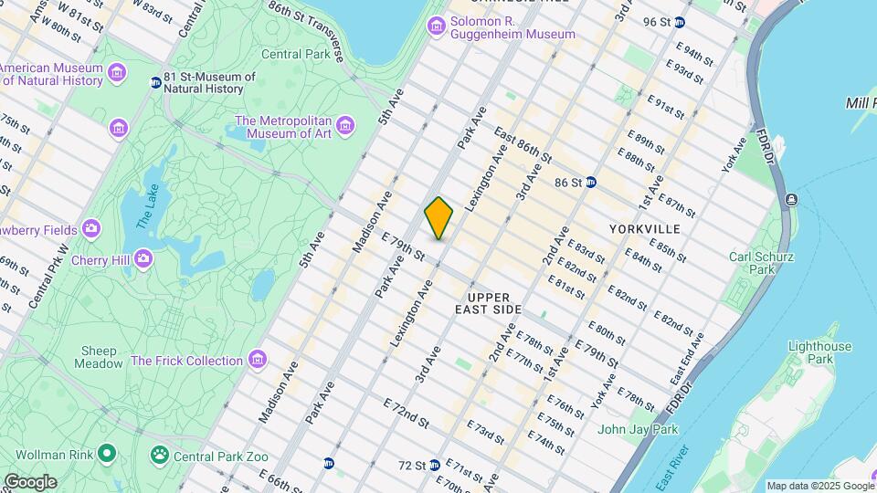 134 E 80th St Mapa y Detalles de la Ubicación