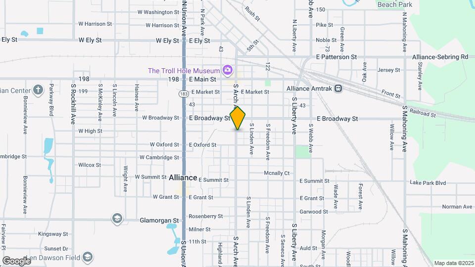 408 S Arch Ave Map and Location Details