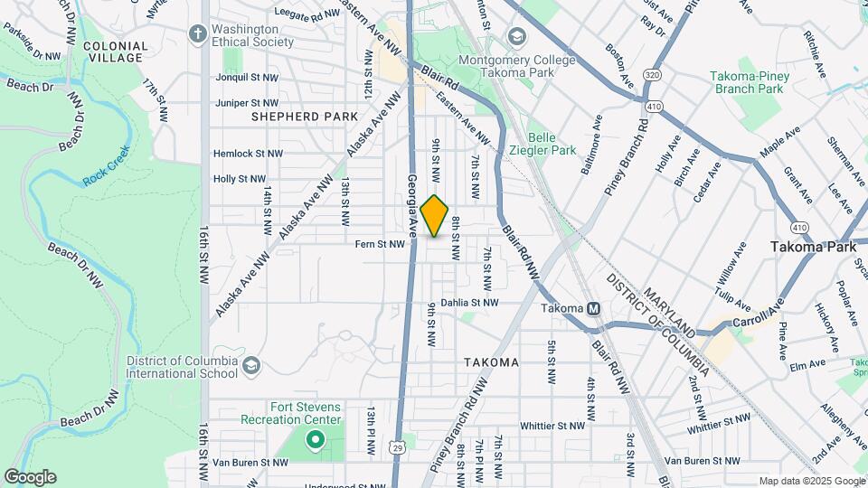 812 Fern Pl NW Map and Location Details