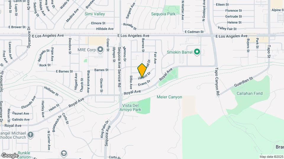 3534 Hearst Dr Map and Location Details