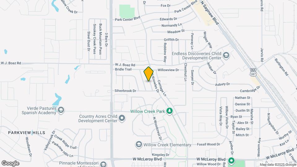 621 Babbling Brook Dr Map and Location Details