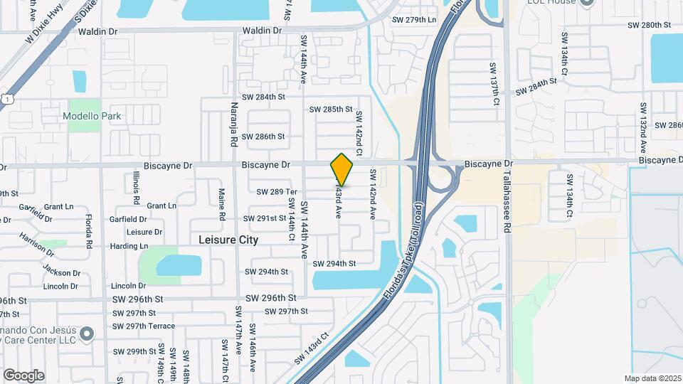 14264 SW 289 Ter Mapa y Detalles de la Ubicación