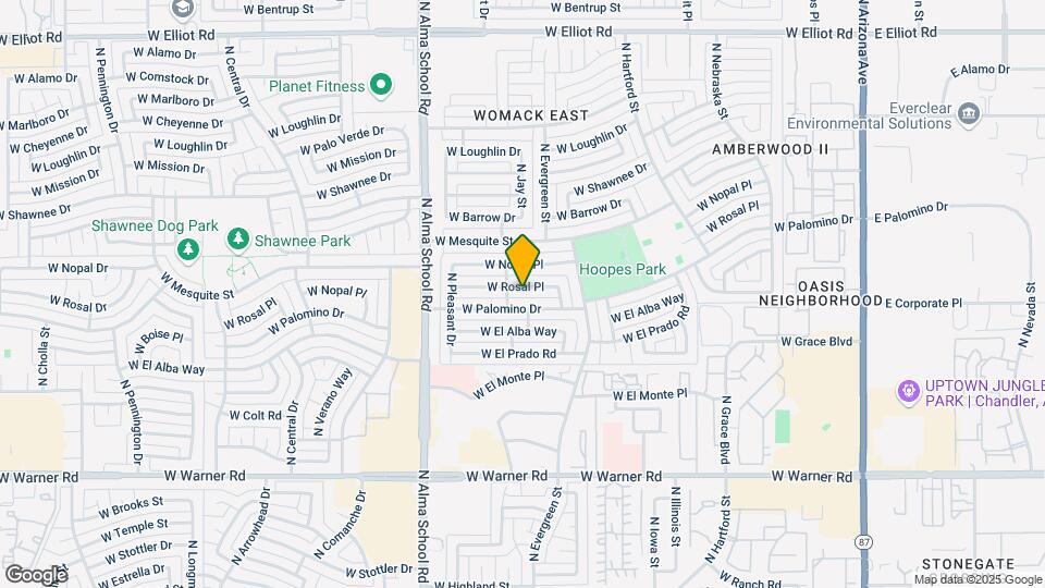 743 W Rosal Pl Map and Location Details