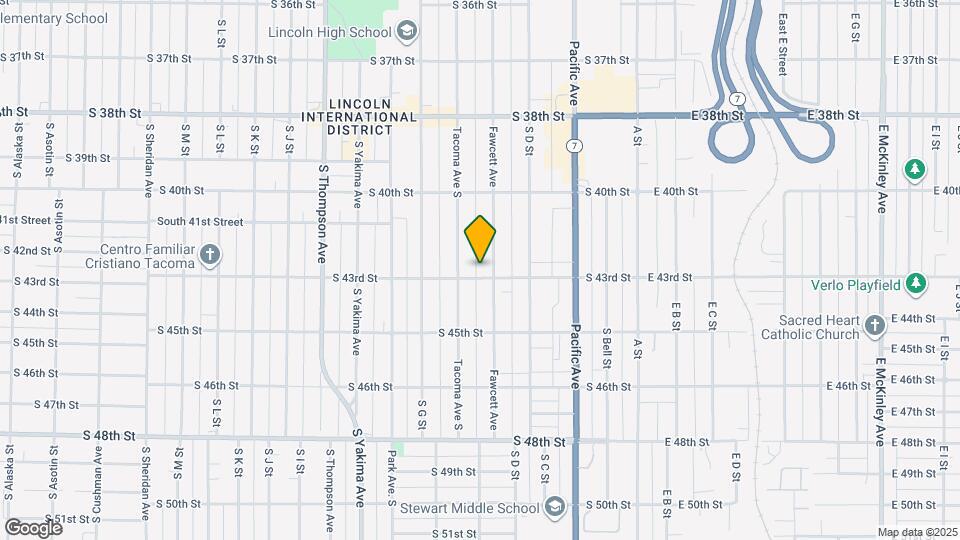 509 S 43rd St Map and Location Details