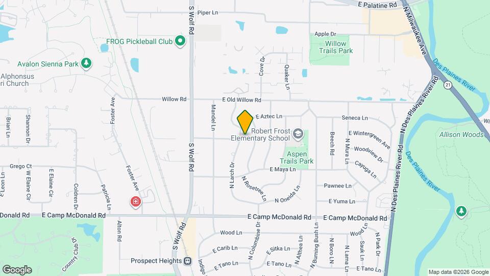1807 N Larch Dr Map and Location Details