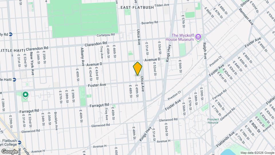 873 E 49th St Map and Location Details
