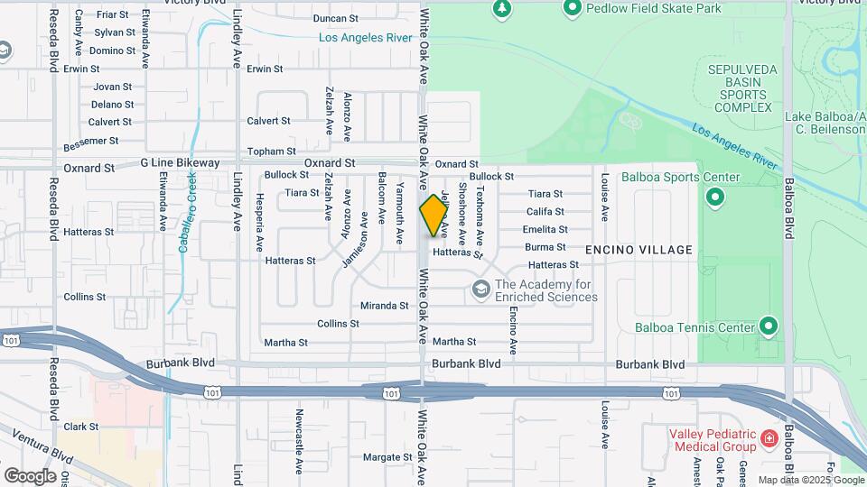 5840 White Oak Ave Map and Location Details
