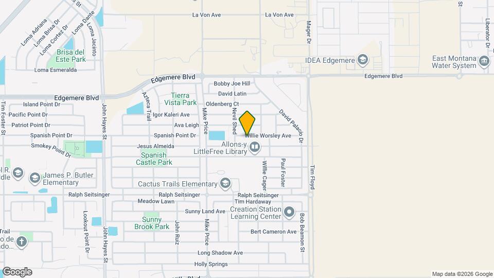 14824 Willie Worsley Ave Map and Location Details