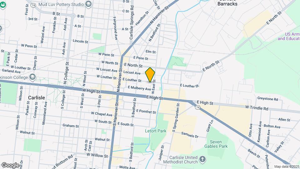 162 E Louther St Map and Location Details
