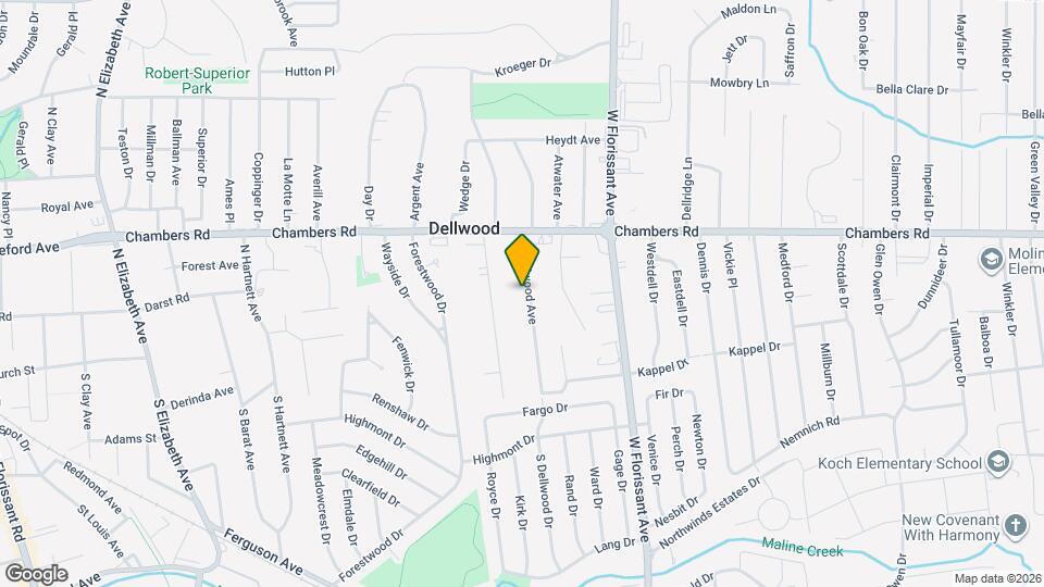 25 S Dellwood Ave Map and Location Details