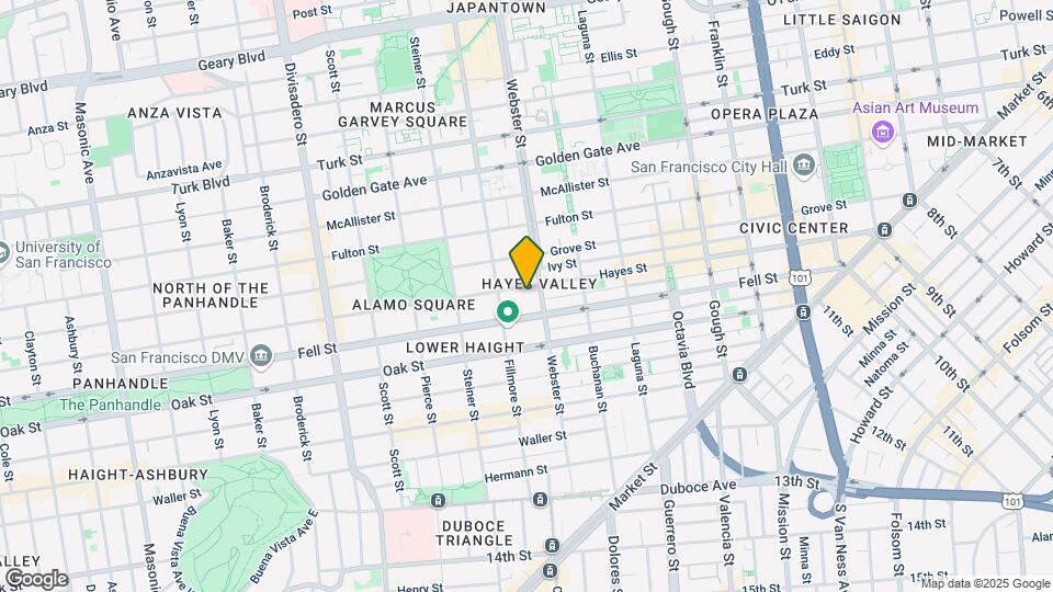 829 Hayes St Map and Location Details