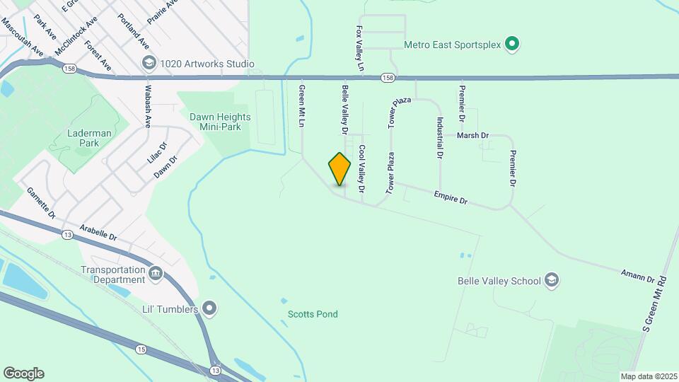 1039 Belle Valley Dr Map and Location Details