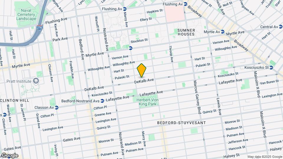709 Dekalb Avenue Map and Location Details