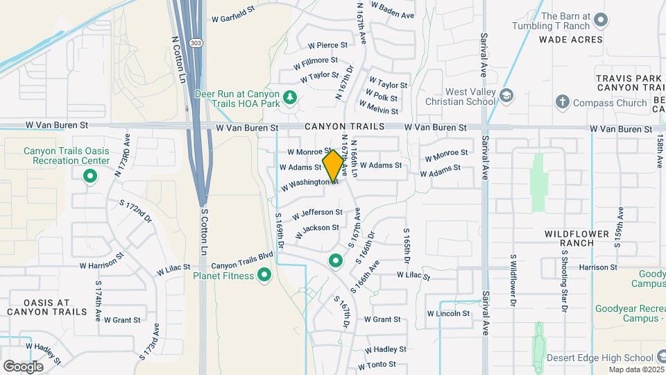 16733 W Washington St Map and Location Details