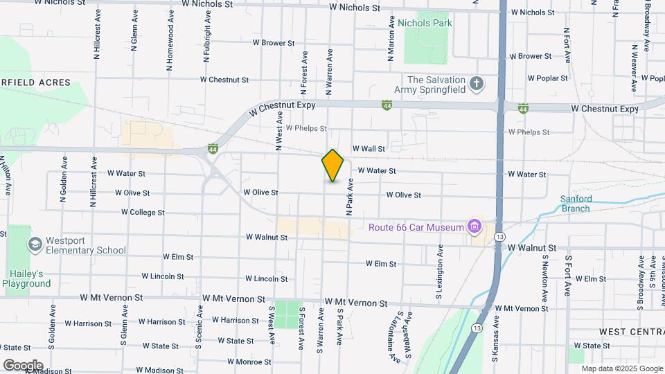 2229 W Olive St Map and Location Details