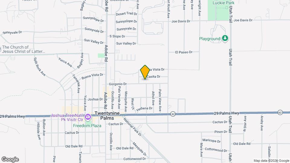 73942 Gorgonio Dr Map and Location Details