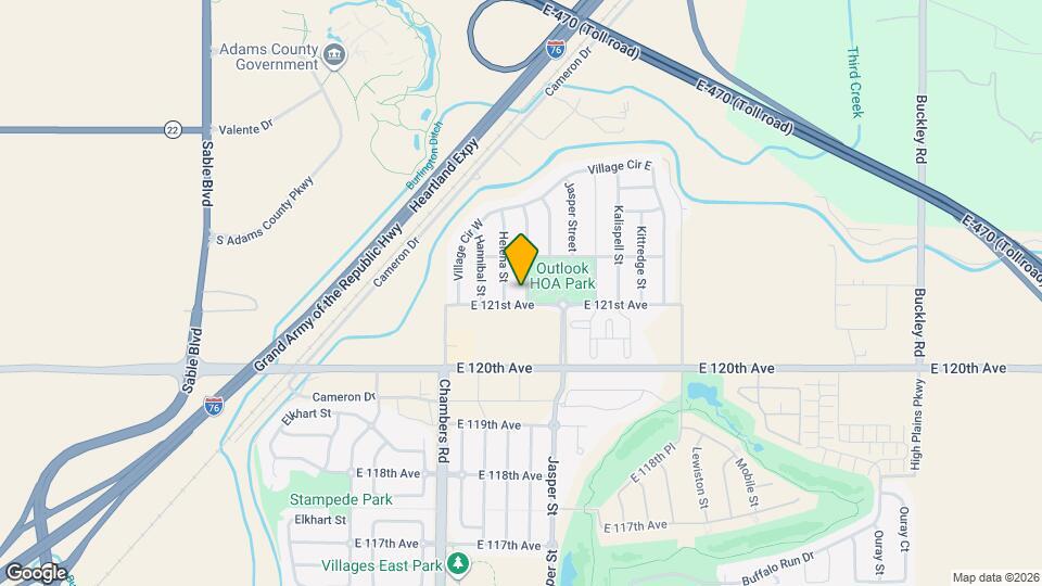 12117 Idalia St Map and Location Details