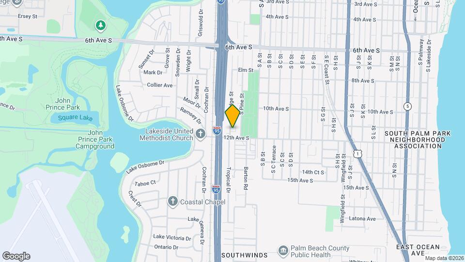 1134 S Ridge St Map and Location Details