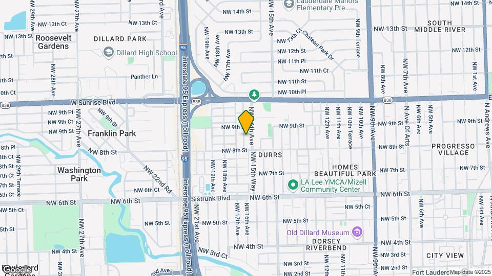 848 NW 16th Terrace Map and Location Details