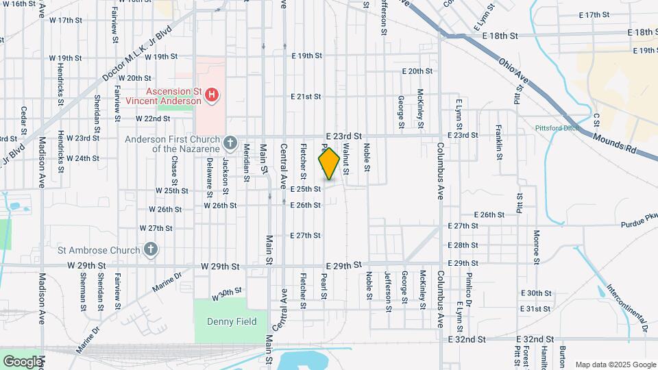 2450 Pearl St Map and Location Details