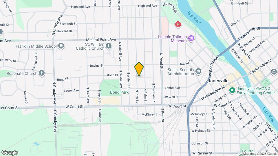 232 N Pine St Map and Location Details