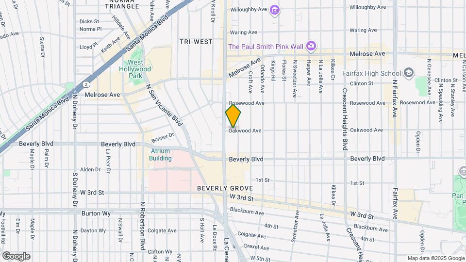 8474 Oakwood Ave Map and Location Details